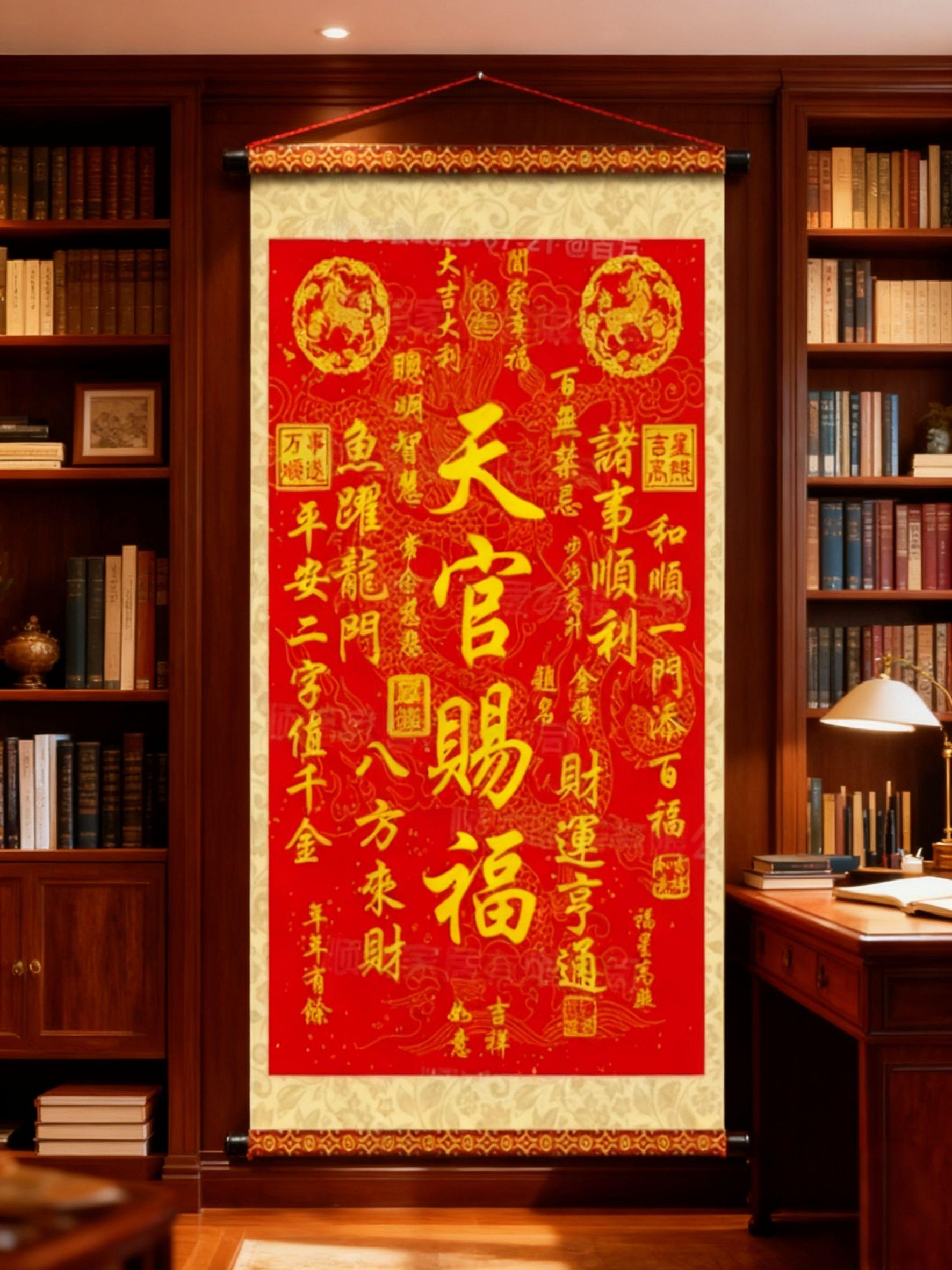 #天官赐福挂画 #玄关客厅装饰 #垂感丝光布 #家居美学必备@DOU+小助手 @抖加 🔥上热门🔥dou+🔥热点宝
