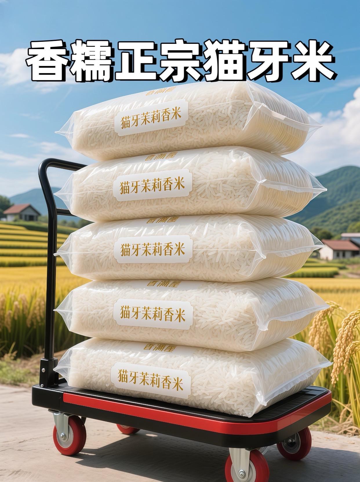 #猫牙米 正宗猫牙米香米来袭!原生态种植,米粒饱满带自然米香。焖饭油亮喷香,入口软糯不糊口,每一口都是老底子的米鲜味,全家都爱吃!#大米 #长粒香大米 #干饭人 #超便宜超划算