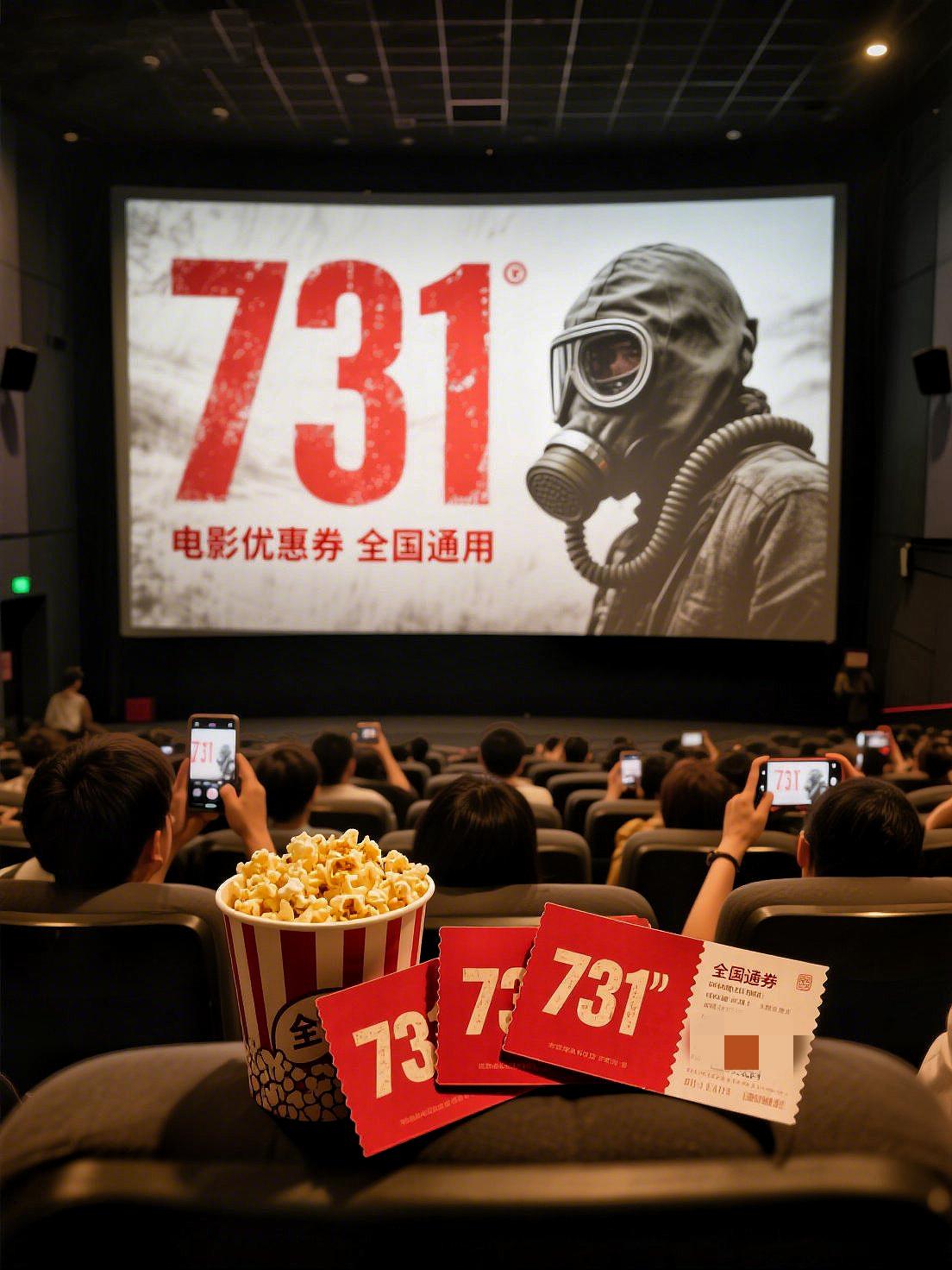 “山河无恙 吾辈当志强”电影731电影优惠卷,铭记历史,勿忘国耻!#上热搜 #宣传正能量 #世界和平 #好电影#电影