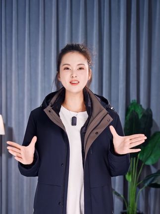 从写字楼到露营地,这件#羽绒服 的适应性有多强?活里活面,帽子可脱卸内胆可单穿#鹅绒服 男士外套
