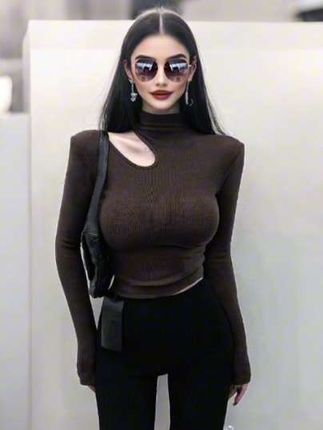 #上衣T恤女早秋新款#气质长袖#上衣早秋新款#气质磨毛打底衫@DOU+小助手 @巨量千川