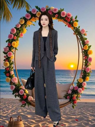 #西装套装#套装#两件套#时尚气质穿搭 #秋季新款