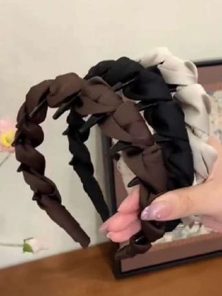 2025新款温柔缎面简约高颅顶洗脸高级感洋气时尚日常外戴发头箍#发箍 #好物推荐🔥