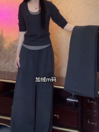 #慵懒风穿搭 #松弛感 #舒适百搭 #显瘦显高显腿长 #一条可以过冬的裤子