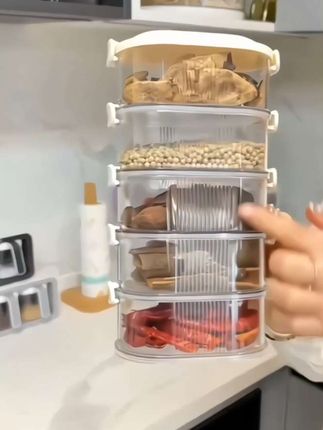 香料收纳盒多层调料盒,加厚食品级材质,用它收纳放置各种调料不串味,冰箱冷藏叠加收纳不占地方#好物推荐🔥 #调料盒 #香料收纳盒 #调料收纳盒 #多层调料盒
