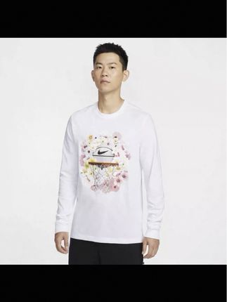 NIKE官方OUTLETS 男子长袖篮球T恤春季纯棉休闲运动针织棉HJ3349#百搭t恤 #宽松t恤 #百搭上衣 #上衣穿搭 #t恤穿搭