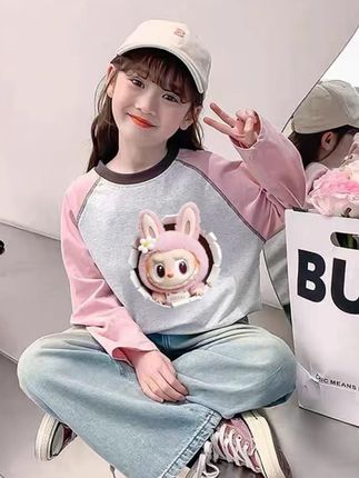 #生女儿就要这样穿 #女童穿搭 #女童长袖 #女童秋装 #长袖t恤