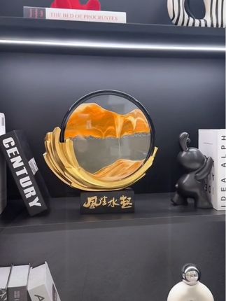 风生水起流沙画摆件,乔迁新居礼物首选! #家居软装搭配 #家居装饰品 #创意摆件 #乔迁礼物#摆件@DOU+小助手