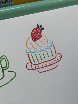 纤维笔 #简笔画画 #亲子简笔画 #绘画教程 #线描画#儿童画