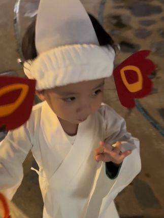 扮演可爱鬼的一天#骗你生儿子 #呆萌可爱 #人类幼崽