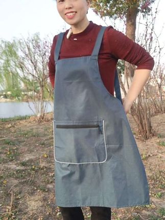 防水防油污,拉链大口袋围裙,适合各种人群穿戴,#围裙 #工作服 #常熟招商城批发市场