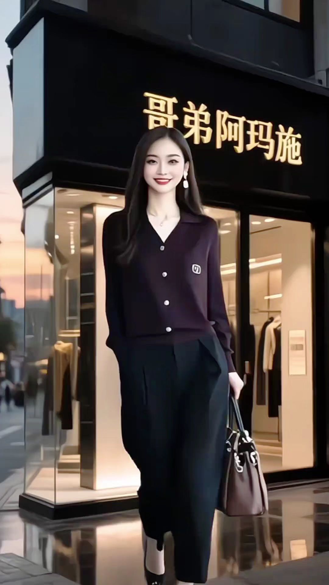 #哥弟阿玛施针织上衣 #穿搭 #上衣穿搭 #时尚感穿搭
