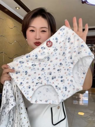中老年碎花 #高腰#纯棉#深裆#内裤#面料柔软舒适