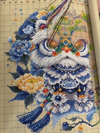 醒狮纳福 哑巴新娘都出dj版了,你还有什么放不下的……#十字绣爱好者 #十字绣