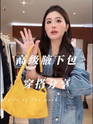 YPP!【时髦腋下包】小众复古绒面手提包单肩包简约高级感腋下包#懒人必备 #牛仔穿搭 #种草 #强烈推荐