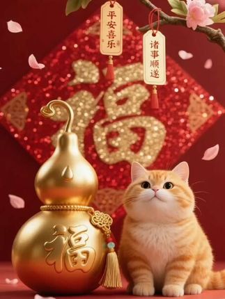 好运小猫#可爱的小猫咪 #接福接财接好运 #诸事顺利