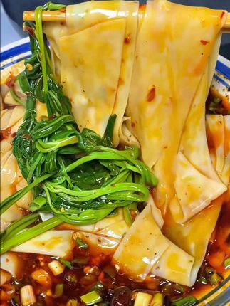 #铁棍山药裤带面 #裤带面 #劲道爽滑 #面食分享 #好吃