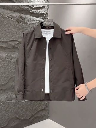 新款时尚休闲通勤户外长袖纯色翻领夹克外套6601#品质男装 #男装外套 #高端大气