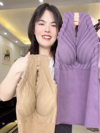 #双面德绒保暖内衣 #德绒无痕保暖背心 #双面德绒保暖背心 #自带胸垫的背心 #面料柔软舒适