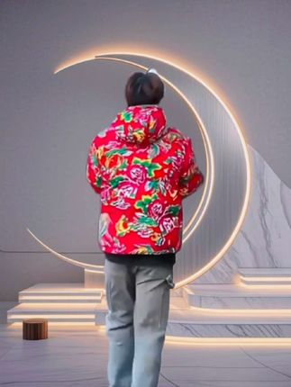 东北冬季大花棉袄,国潮中国风复古加厚棉衣棉服抗寒保暖外套#东北花棉袄 #棉袄外套 #棉衣棉服