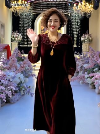 #喜婆婆喜妈妈婚宴装 #原创视频 #高端大气上档次这也太漂亮了 #显瘦显高显气质 #谁穿谁好看