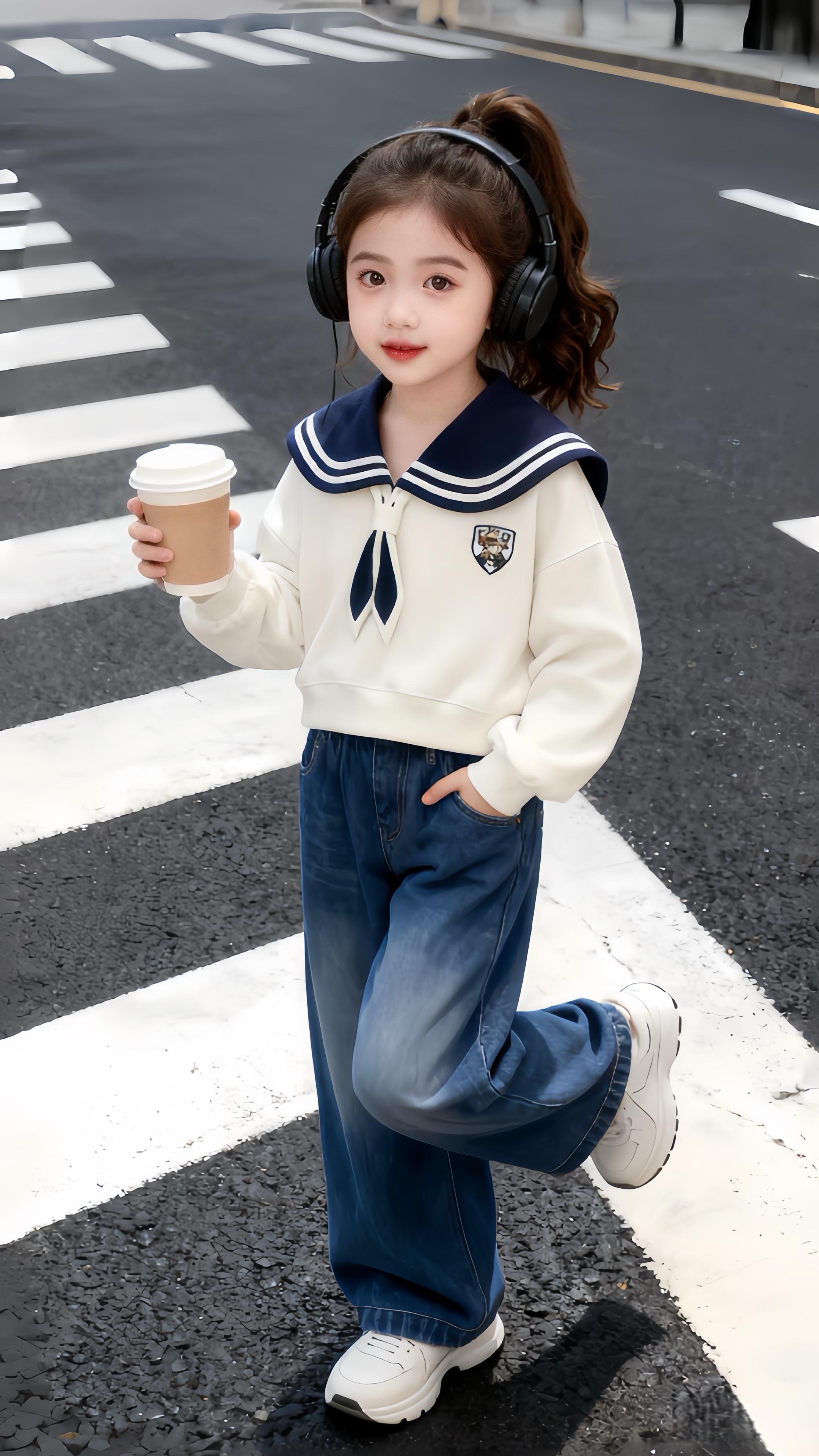 #高品质童装 #学院风穿搭 #女童卫衣 #韩系穿搭 #卫衣穿搭