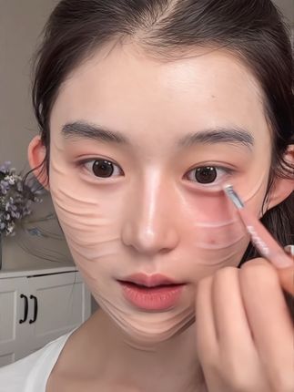 一笔搞定妈生卧蚕!!#新手化妆教程 #卧蚕 #手残党来了