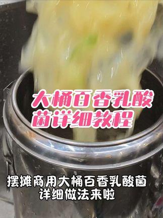 大桶百香乳酸菌详细教程来啦#强烈推荐 #夏日饮品 #网红饮品 #乳酸菌