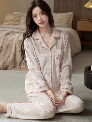 #高级复古睡衣 #情侣 #金丝绒 #舒适 #最好的投资就是投资自己