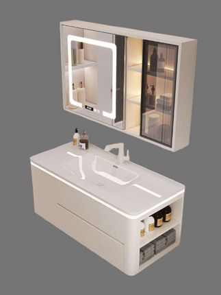 #卫生间好物 #浴室柜 #智能浴室柜 #奶油风浴室柜 #一体盆浴室柜