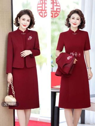 #创作者灵感 #婚庆礼服 #喜婆婆喜妈妈 #早秋穿搭三分钟出门不是梦 #早秋通勤出游穿搭一起拿捏