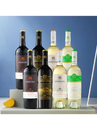 千亩园8瓶装品牌酒庄干红干白半甜红半甜白(各两瓶)红酒送海马刀# 千亩园红酒# 送礼佳品# 海马刀相伴# 品味升级!🎁