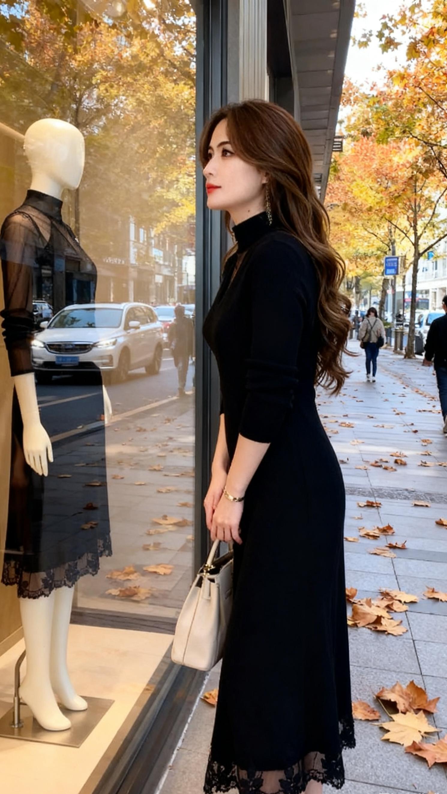 #秋冬气质连衣裙打底裙#秋冬新款#秋冬穿搭#穿搭技巧#打底裙