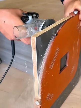 木工圆弧模具 圆弧模板木工圆角模具多用工具大全衣柜转角内圆修边机弧形倒角器