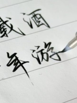 是这支秀丽笔让我更爱写字了,带一点软的笔尖,能更轻松写带笔锋的字。#文字