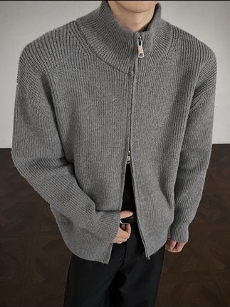 #慵懒风穿搭 #针织开衫 #气质范 #立领卫衣 #潮男穿搭