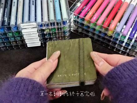 第一本翻翻乐终于画完啦!历时三个月左右,一共37幅画,这次终于不是三分钟热度了😅#丙烯马克笔 #丙烯马克笔翻翻乐 #零基础学画画 #跟着抖音学画画 #取悦自己