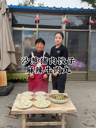 今天做了一锅沙葱饺子 虽然头一次做! 但是味道很鲜美!#我的乡村生活 #饺子 #乡村味道 #我的农村生活