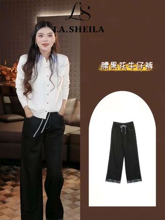 #千屿sheila (直播返场)#穿搭 #牛仔裤 #牛仔裤天花板 #腰果花牛仔裤