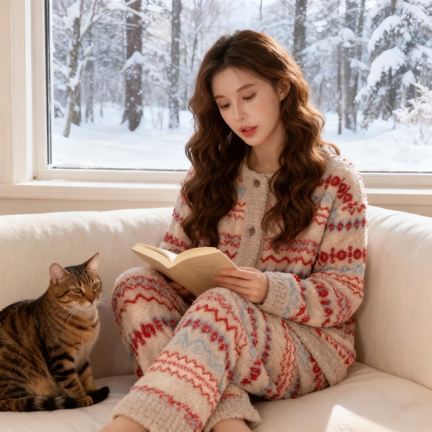 冬日狂想曲#每日分享 #强烈推荐 #甜美穿搭 #宅家睡衣秀 #优雅气质