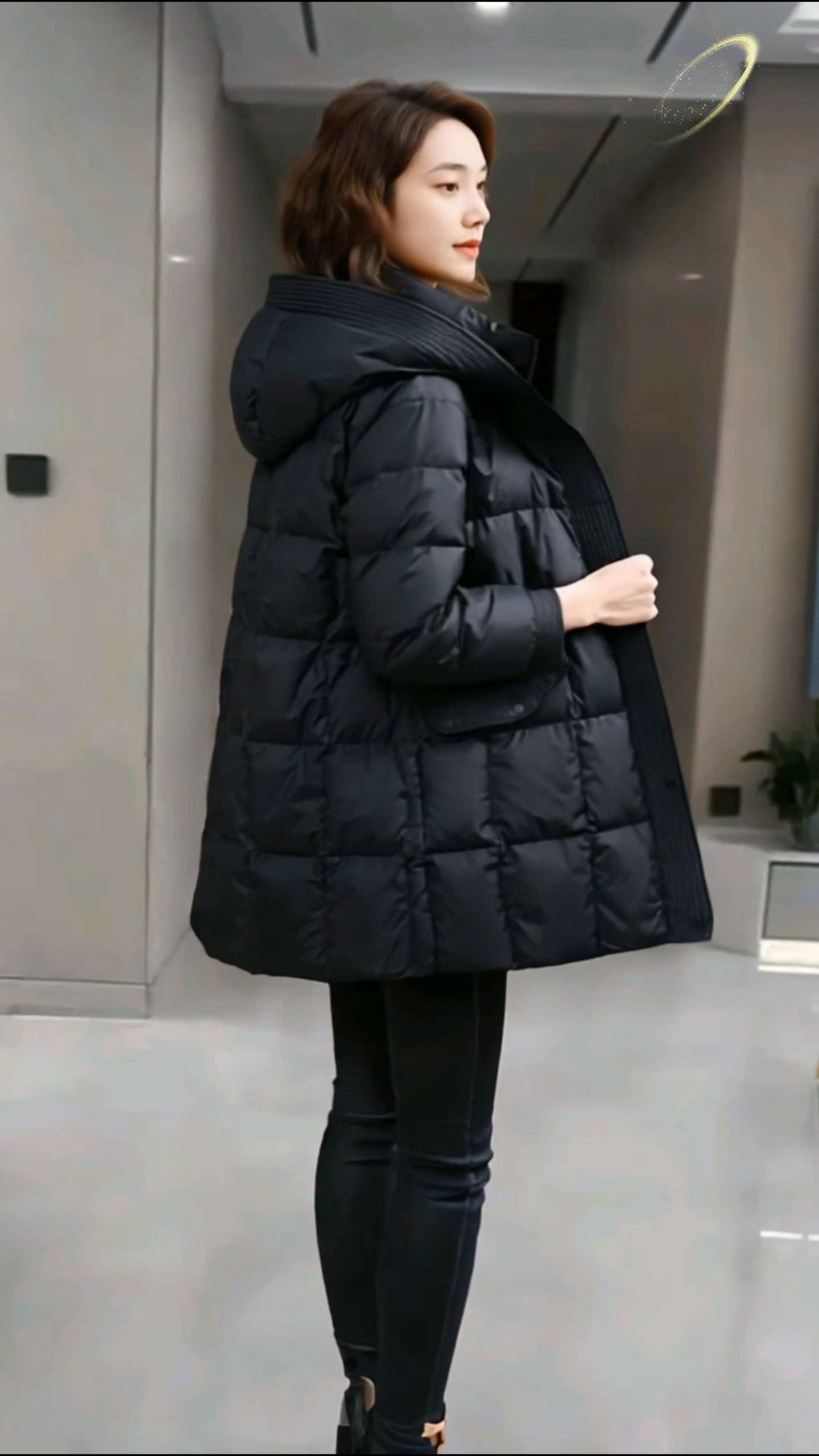 #羽绒服 中长款大码妈妈#冬装外套 #休闲减龄穿搭