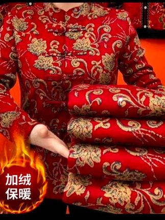 #妈妈装 #加绒加厚外套#新中式穿搭#秋冬新款外套