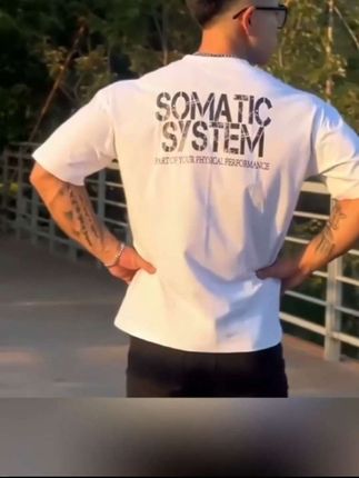特大码300斤运动训练短袖肌肉男T恤纯棉宽松潮牌夏季薄款透气ins#纯棉短袖 #舒适透气又凉快 #白色短袖t恤