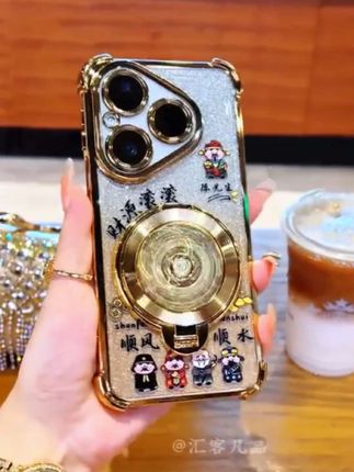 华为Pura80/80Pro/80Pro+/80ultra四角防摔陀螺支架手机壳 #高颜值 #新款 #创意手机壳 #潮品潮壳 #防摔手机壳