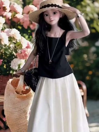 #暑假出游穿搭 #女童套装 #萌娃穿搭 #一秒度假感穿搭挑战 #生女儿就是用来打扮的