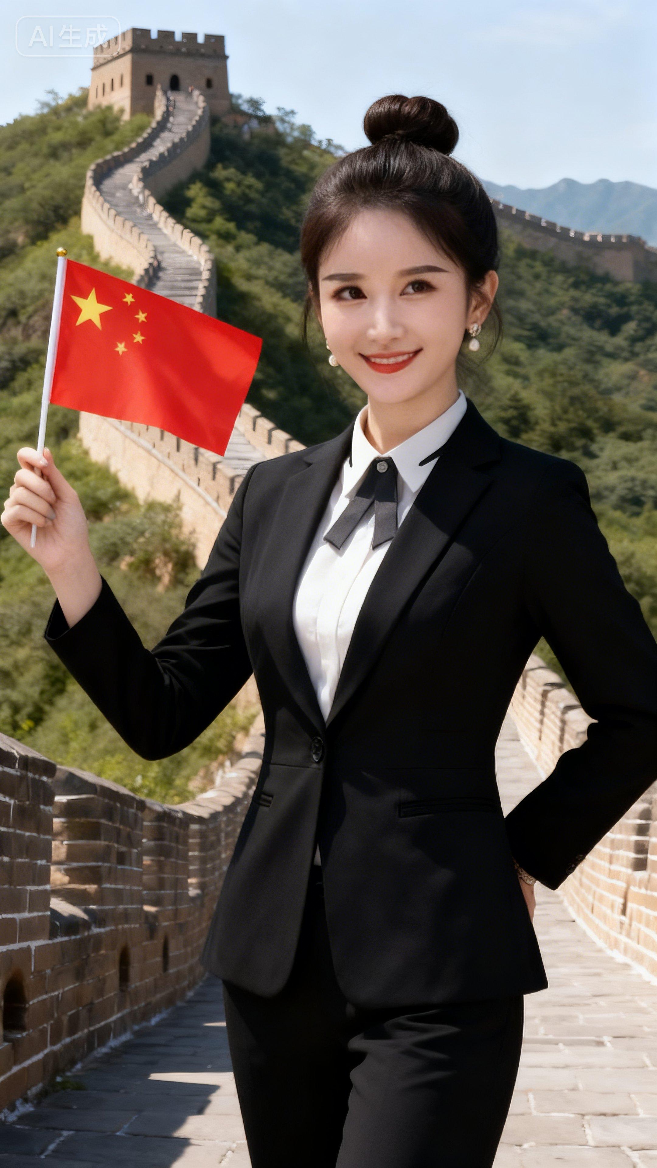 #职业装 #优雅气质 #爱国爱家 #套装显瘦 #谁穿谁好看
