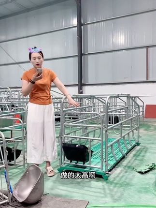 需要入手落地产床的链接放在左下角,自己去拍!建议热镀锌管,不易生锈耐腐蚀,安装简单!@抖音小助手 #落地产床 #单体产床 #单体落地产床 #产床定位栏