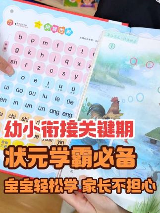 幼小衔接关键期,打基础学知识,这本幼小衔接语数英大课堂有声点读书孩子自己就能学!#幼小衔接语数英 #户外便携早教有声书 #状元早教启蒙 #幼小衔接拼音 #幼小衔接识字