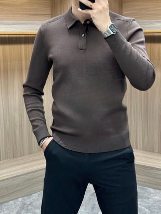 #春秋穿搭 #简约大气 #轻奢针织衫 #休闲百搭 #品质男装