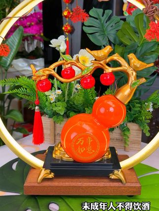 #装饰摆件 #白酒 #纯粮好酒#好酒推荐 #葫芦摆件 杏花村美酒 好看好喝寓意好